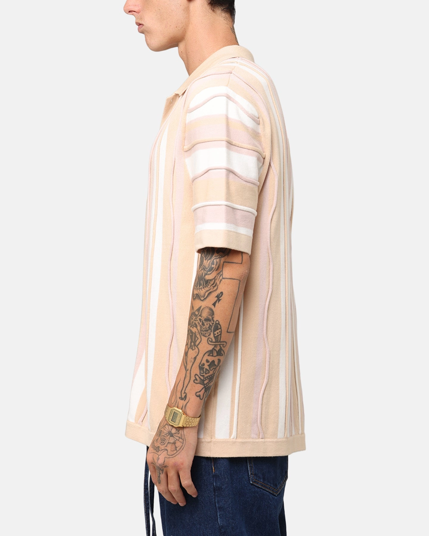 Lakeside Relaxation XXIII Coogee Button Up Shirt Cream/White