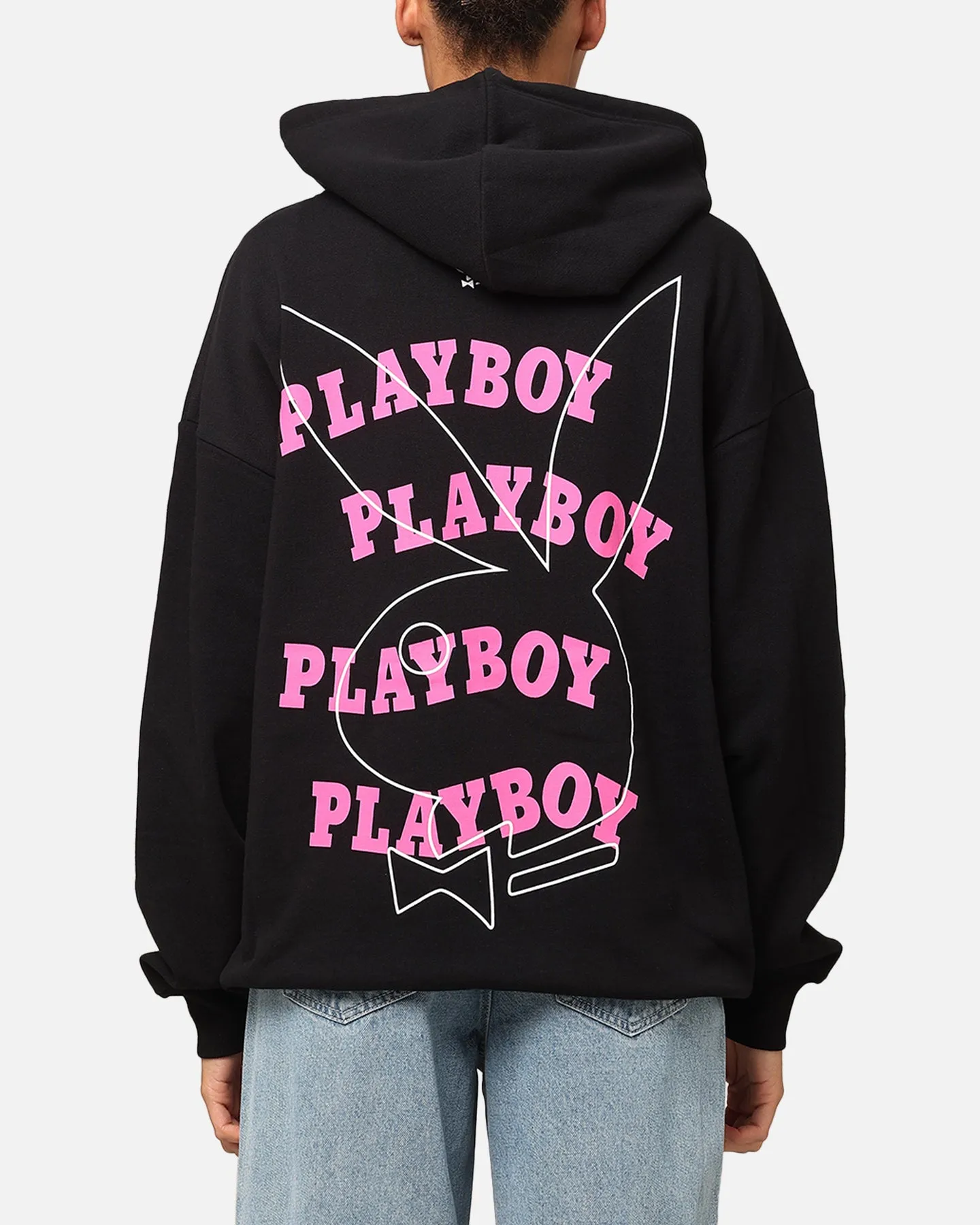 Risk Playboy Wavy Stack Hoodie Black