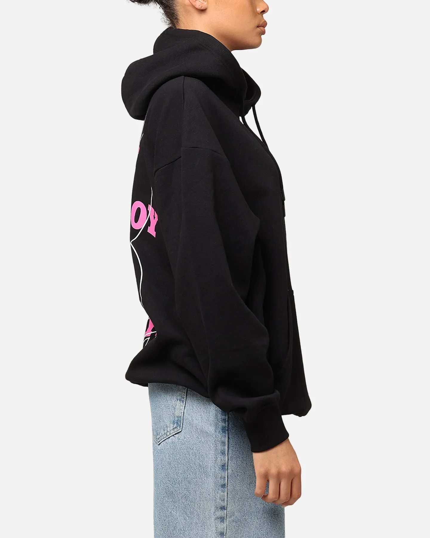 Playboy Wavy Stack Hoodie Black Travel Fashion