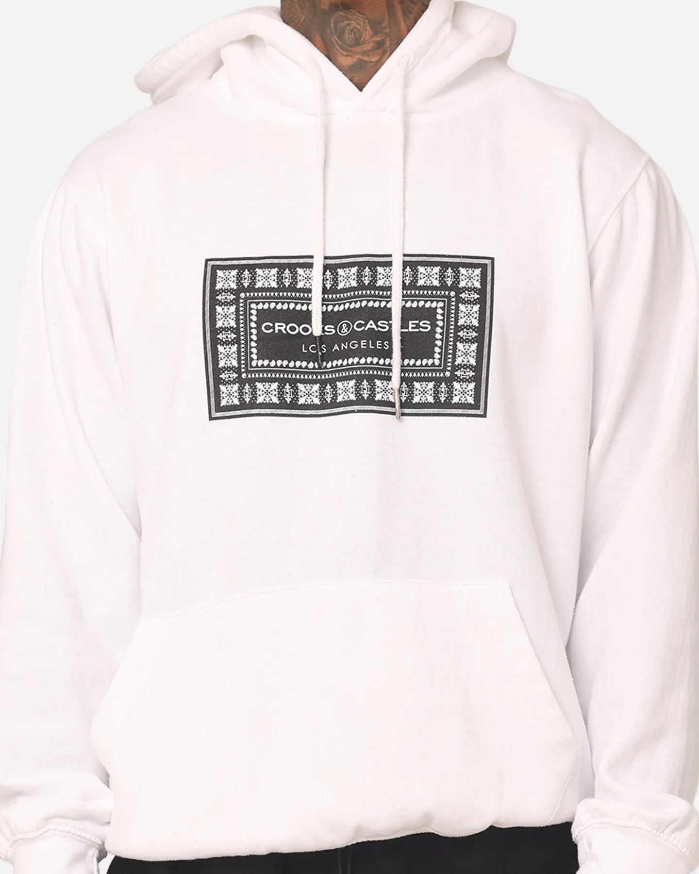 QuickDryFabric sports practice Crooks & Castles Box Relic Hoodie White