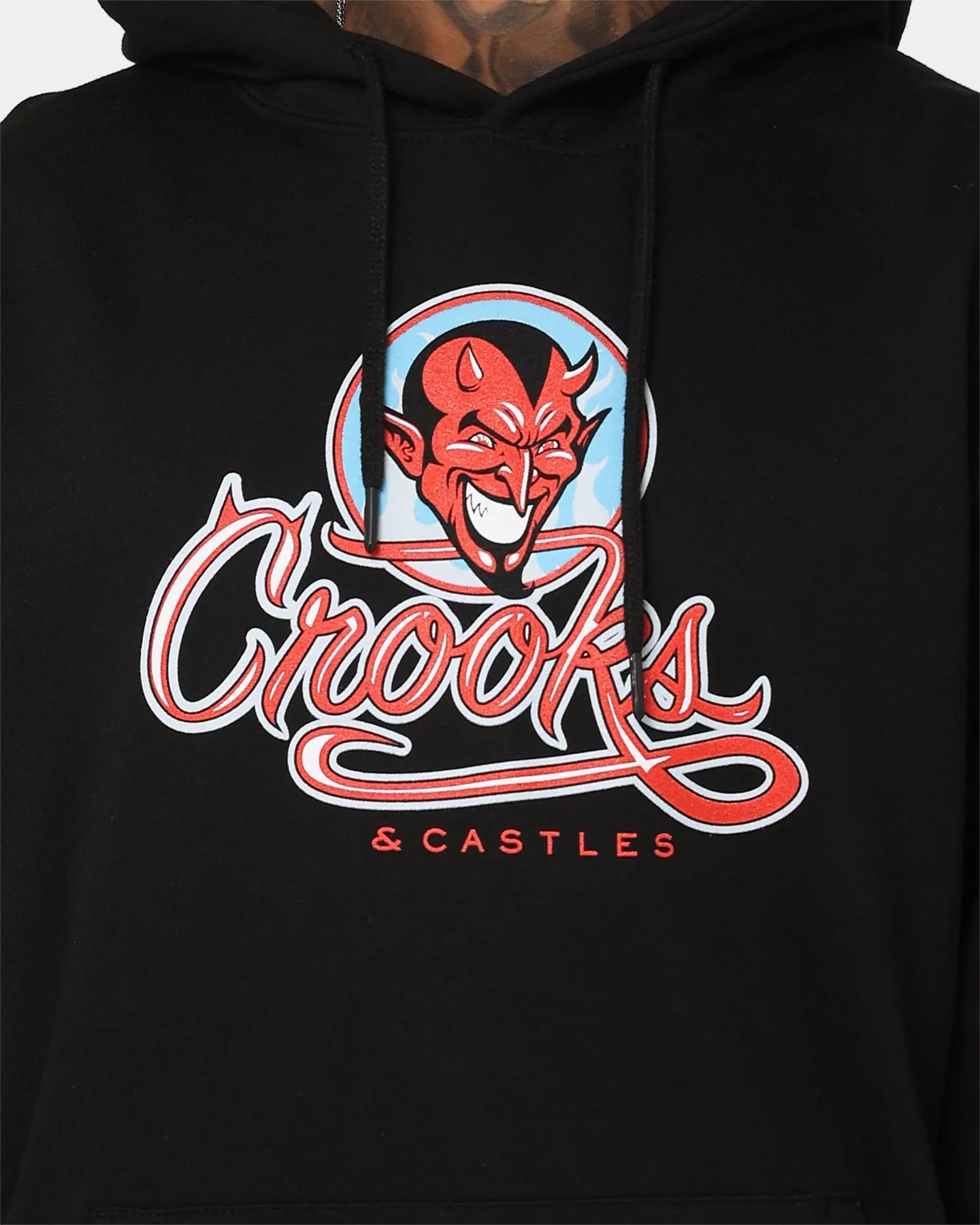 V-Neck Crooks & Castles Cunning Hoodie Black