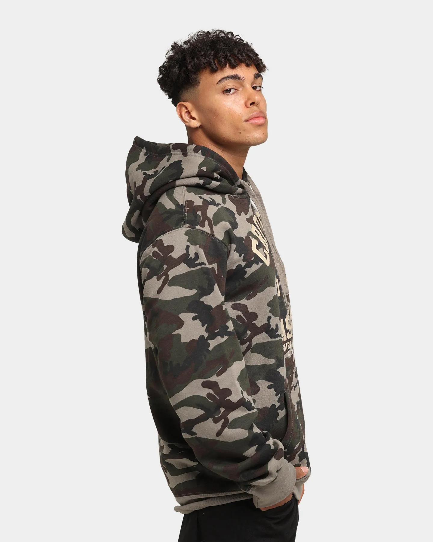 Crooks & Castles Fairfax Varsity Hoodie Camo High Quality