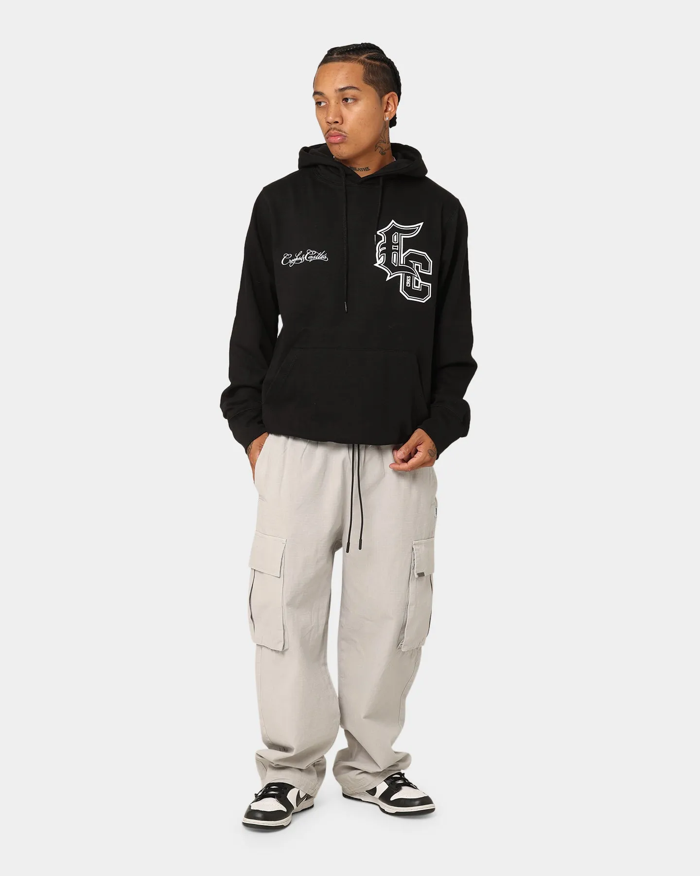Odor Resistant Finish Crooks & Castles Varsity Of Old Hoodie Black
