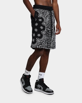 Crooks & Castles Bandana Core Shorts Black neon colors Static Free Finish