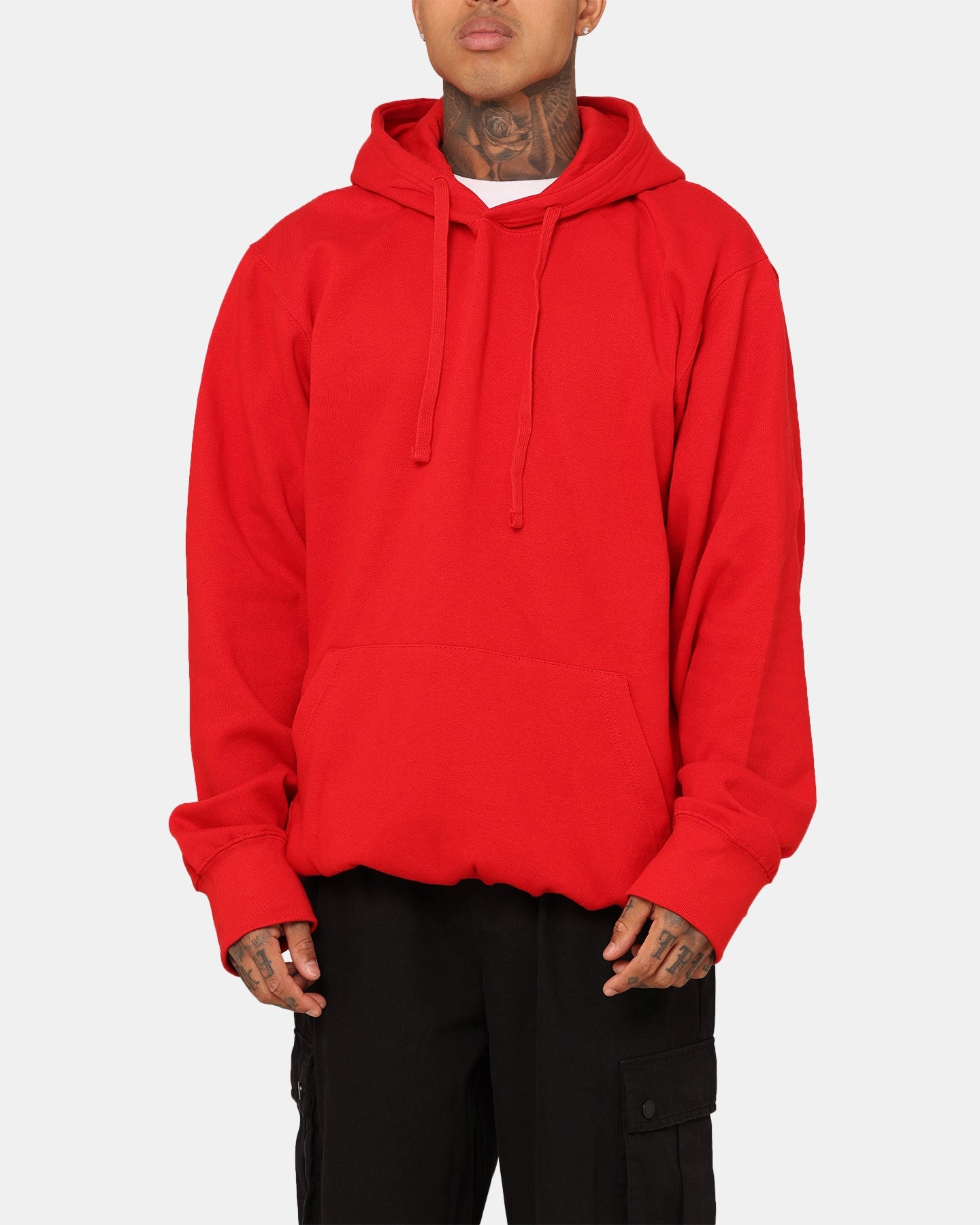 Crooks & Castles Crooks Blank Hoodie Red Indoor Layer