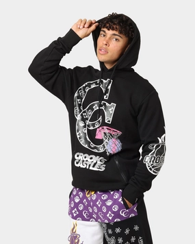 Crooks & Castles Miami Sportek Hoodie Black Light Reflective Trims Age