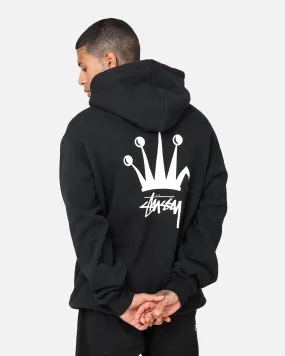 suitable for exercise Tailored Silhouette Stussy Crown LCB Hoodie Black