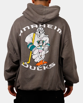 Culture Kings Anaheim Ducks Wild Wing Hoodie Off Black Detachable Collar Mother's Day
