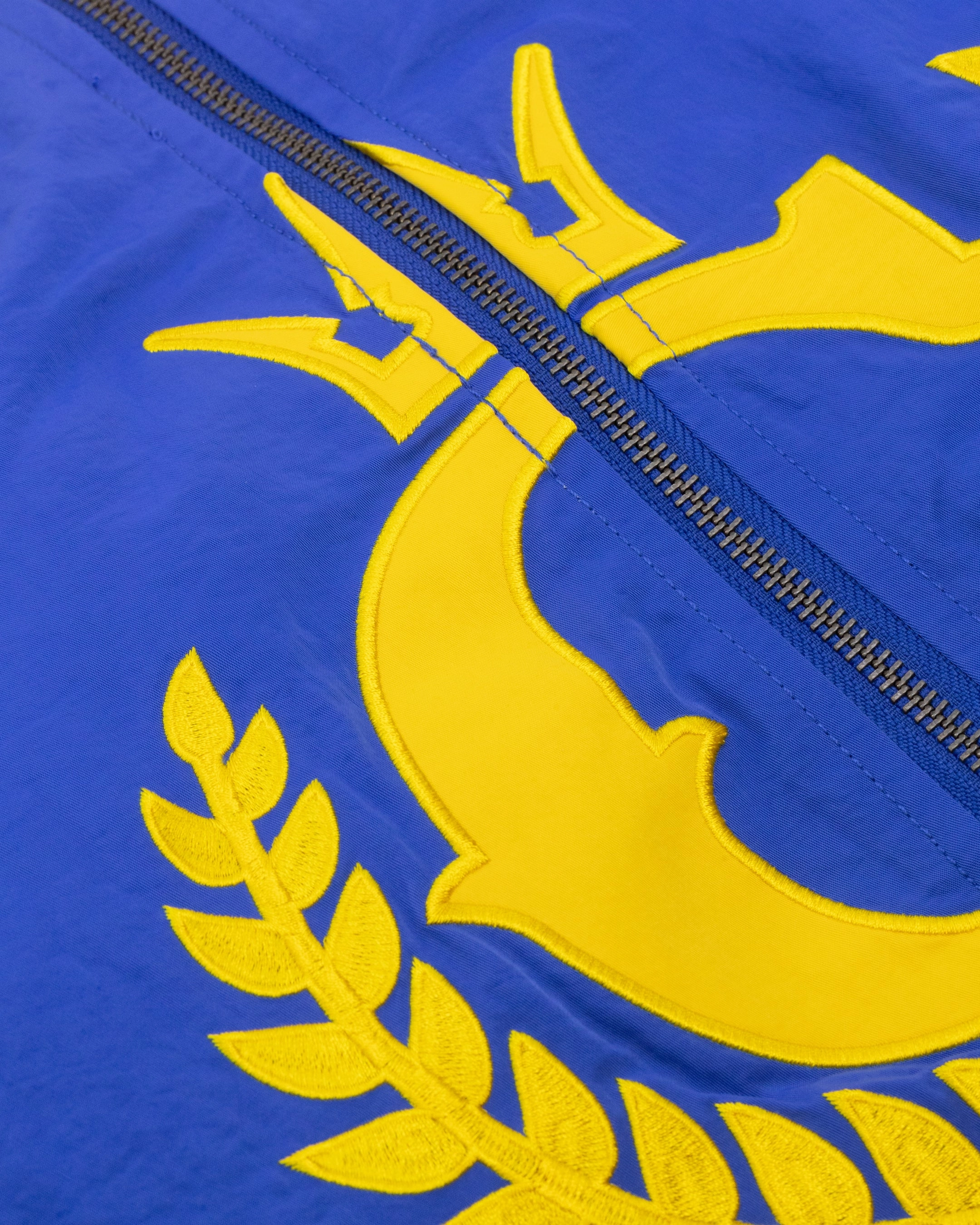 Culture Kings Melbourne Racing Jacket Blue/Yellow Outdoor Comfort