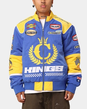 foldable Waterproof Material Culture Kings Melbourne Racing Jacket Blue/Yellow