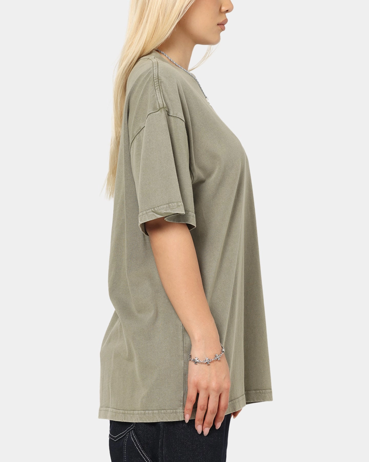 UV Protective Coating Culture Kings Standard Drop Shoulder T-Shirt Vintage Khaki