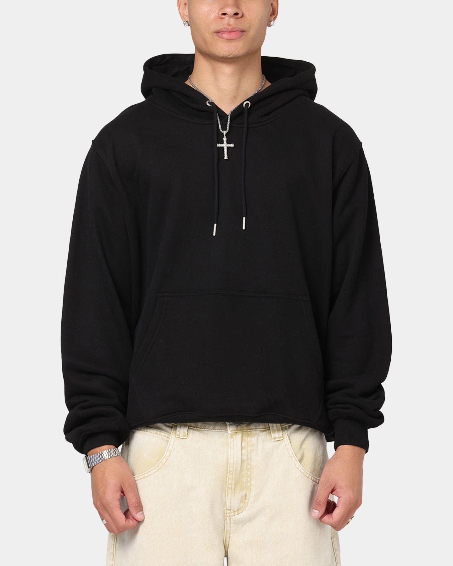 Multi Pocket Configuration Account Culture Kings Standard Hoodie Black