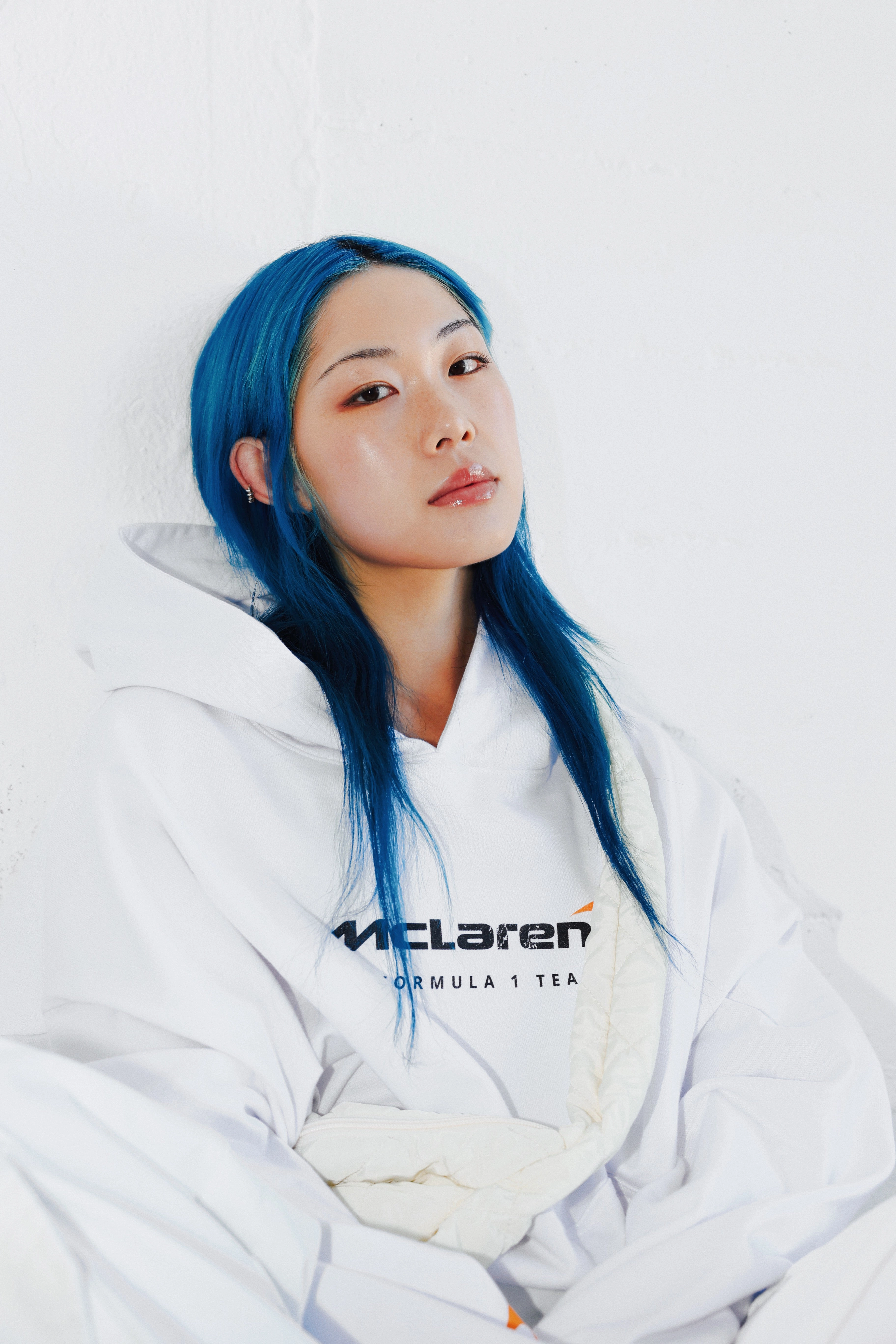 Culture Kings X Mclaren 'Las Vegas Grand Prix 2024' Piastri And Norris Hoodie White Flexible Shoulder Mobility