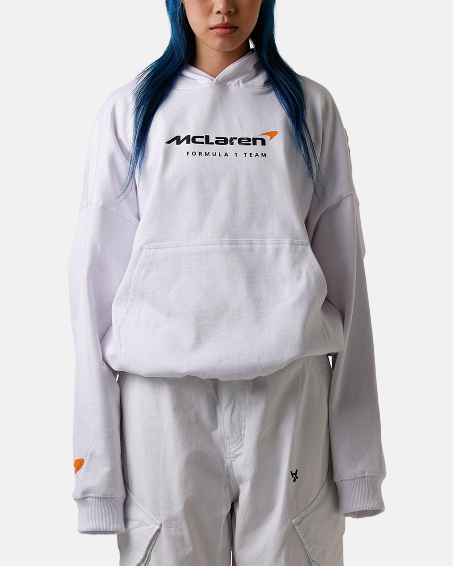 Culture Kings X Mclaren 'Las Vegas Grand Prix 2024' Piastri And Norris Hoodie White Non Chafing Edges