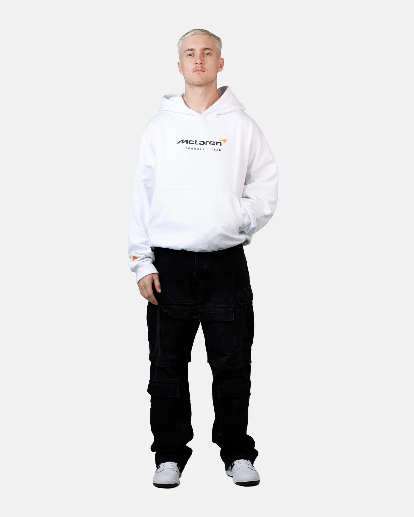 Culture Kings X Mclaren 'Las Vegas Grand Prix 2024' Piastri And Norris Hoodie White polka dotted
