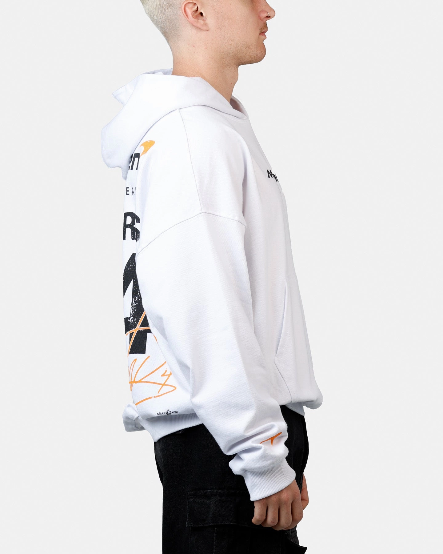 Culture Kings X Mclaren 'Las Vegas Grand Prix 2024' Piastri And Norris Hoodie White Mold Resistant Coating
