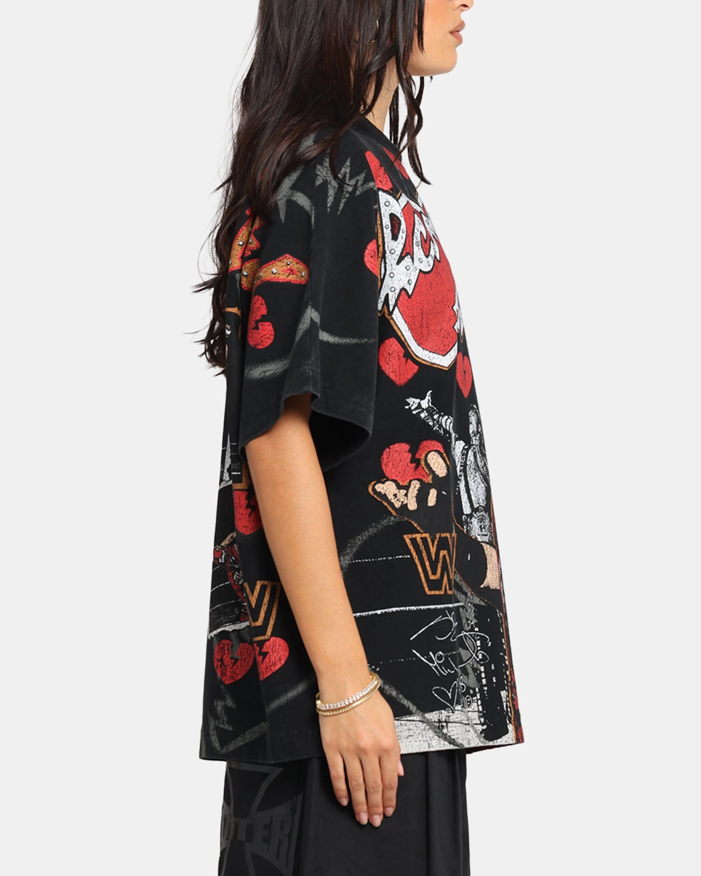 Culture Kings X WWE Shawn Michaels All Over Print T-Shirt Black Slim fit clothing Fresh Vibes