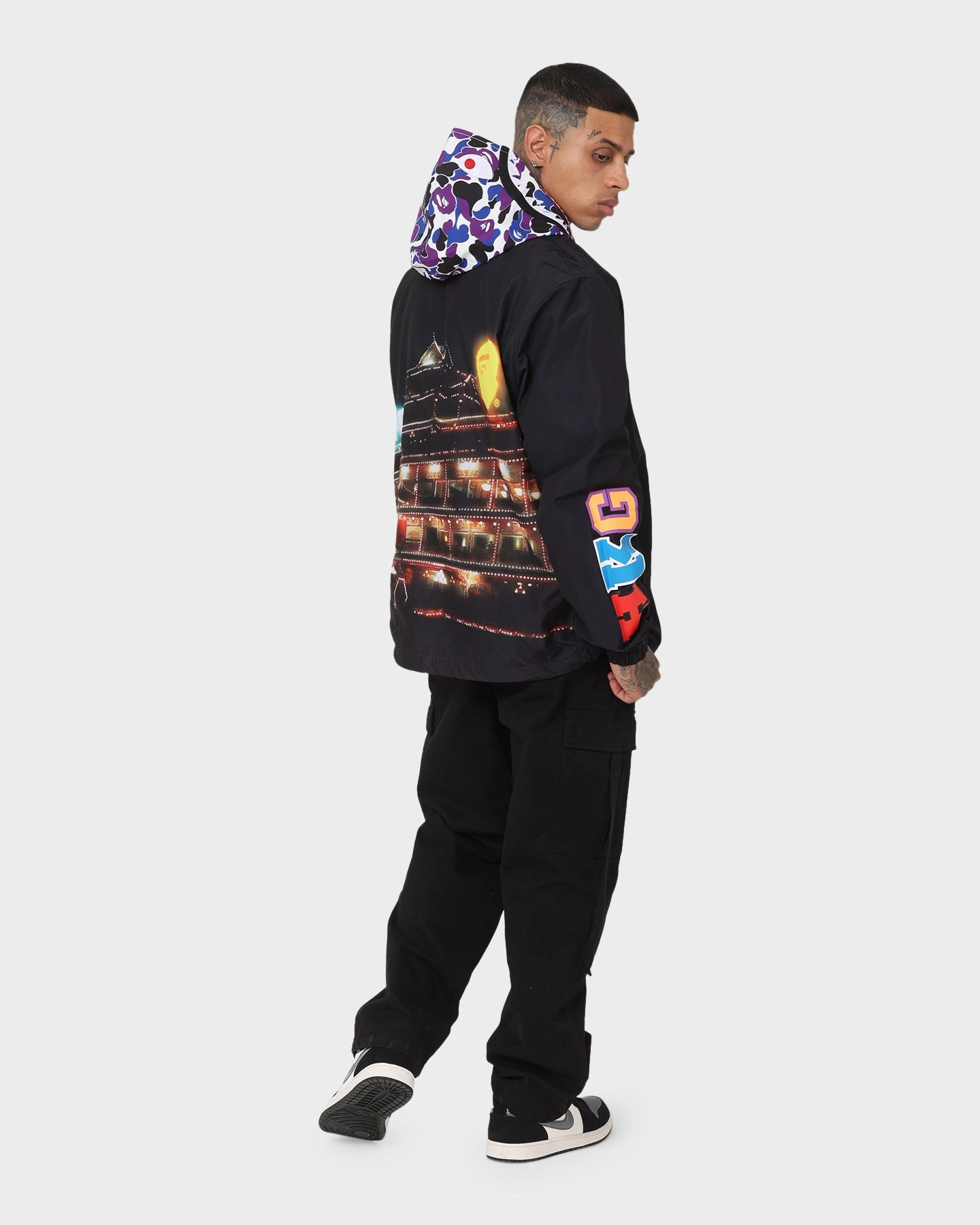 A Bathing Ape BAPE Store Hong Kong 16th Anniversary Jacket Black Packable Construction