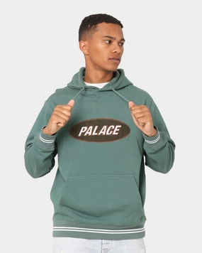 suburban residents Diploma Palace Oval Hoodie Airforce Green