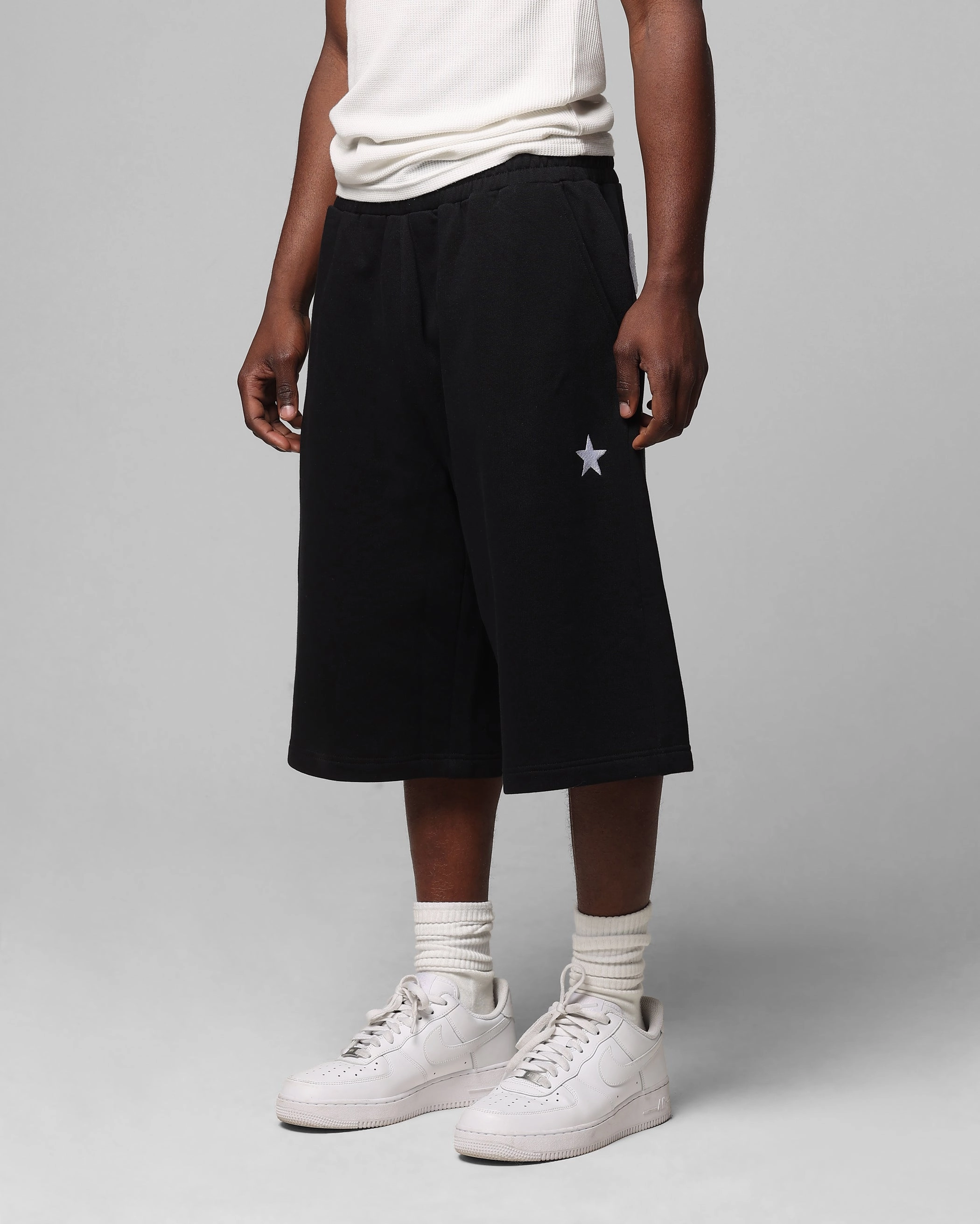 WrinkleFreeFabric Anti Sag Technology Loiter Premium Essentials Sweat Shorts Black