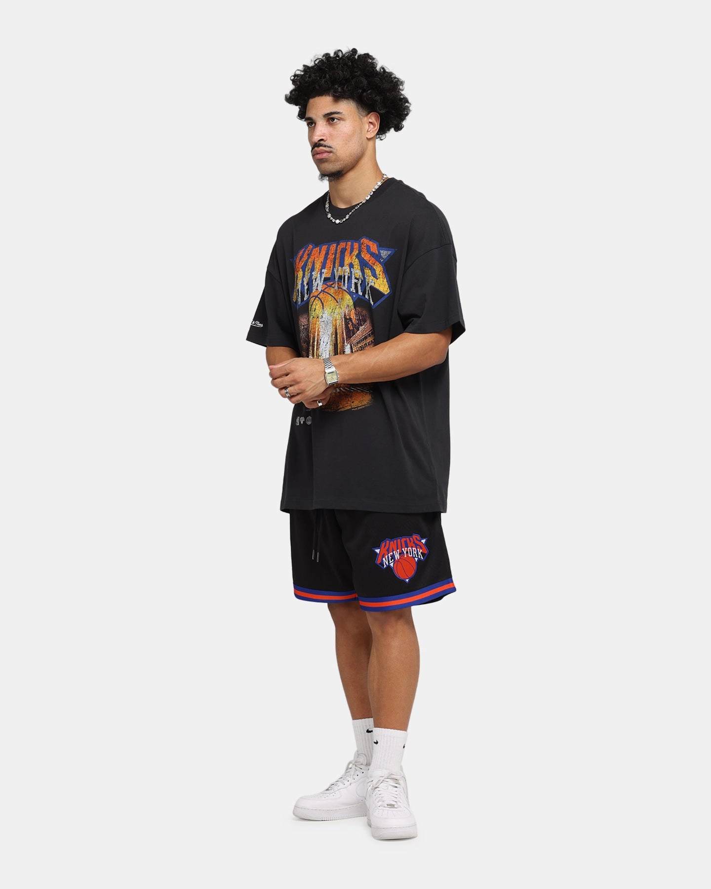 Mitchell & Ness New York Knicks Shooting Shorts Black Daytime Style ethical fashion
