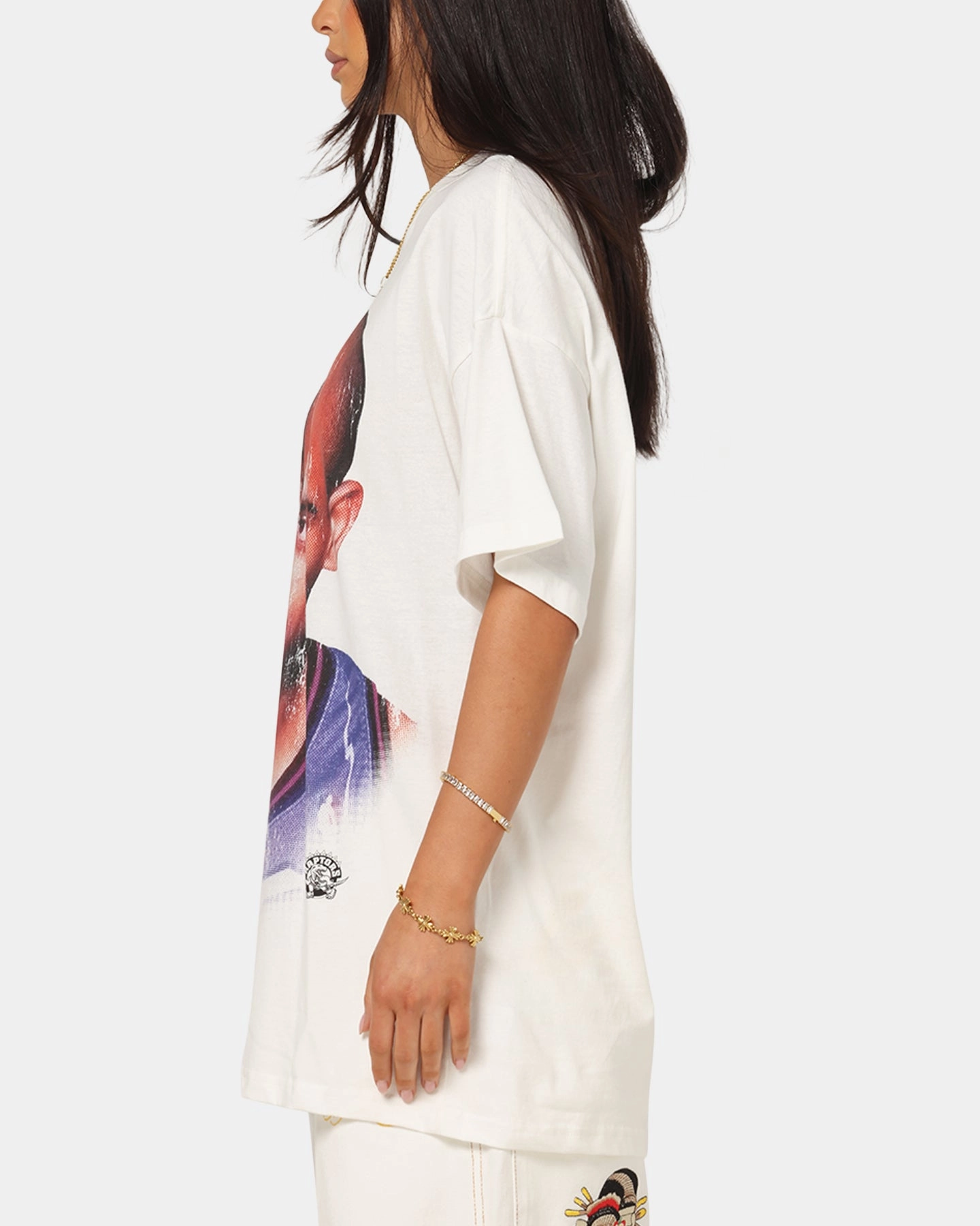 Mitchell & Ness Toronto Raptors Vince Carter Big Head T-Shirt Vintage White Cool Fit Top Rated