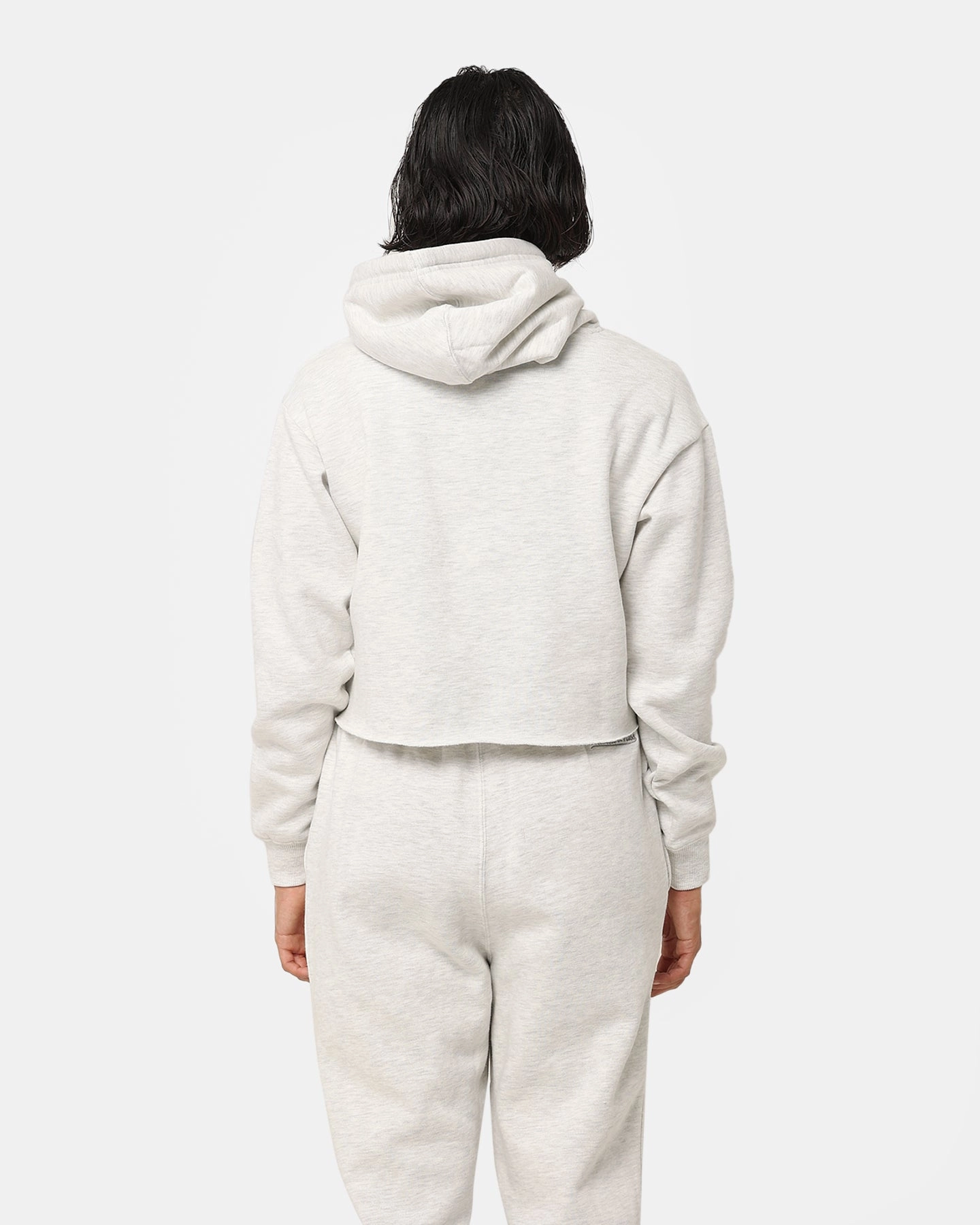 Relax city dwellers Mitchell & Ness Women's Chicago Bulls Arch Logo Crop Hoodie White Marle