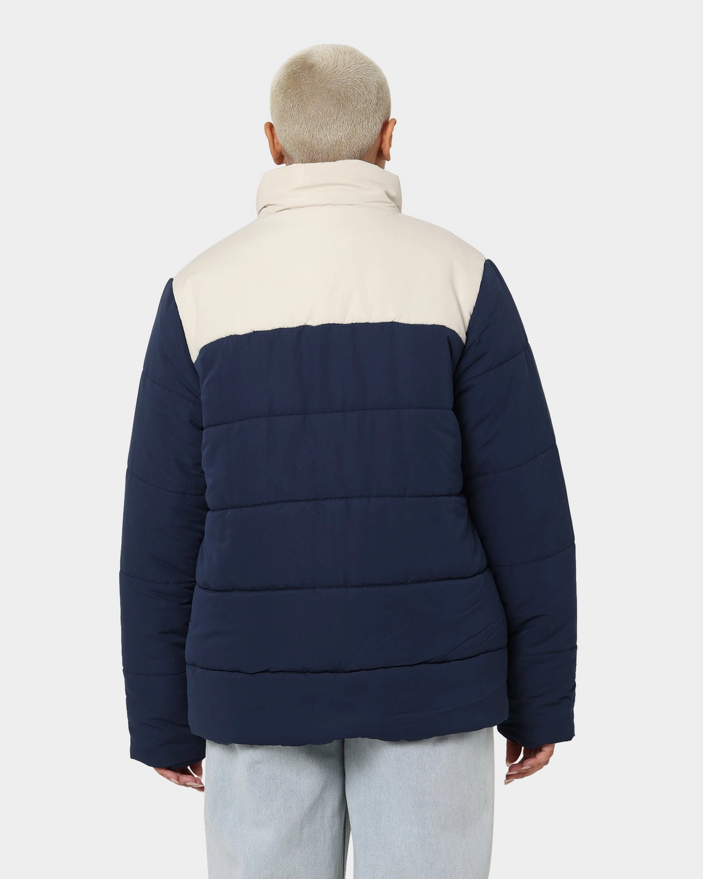 Russell Athletic Splinter Puffer Jacket Navy Vision
