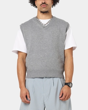 XXIII Cropped Sweater Vest Grey Event