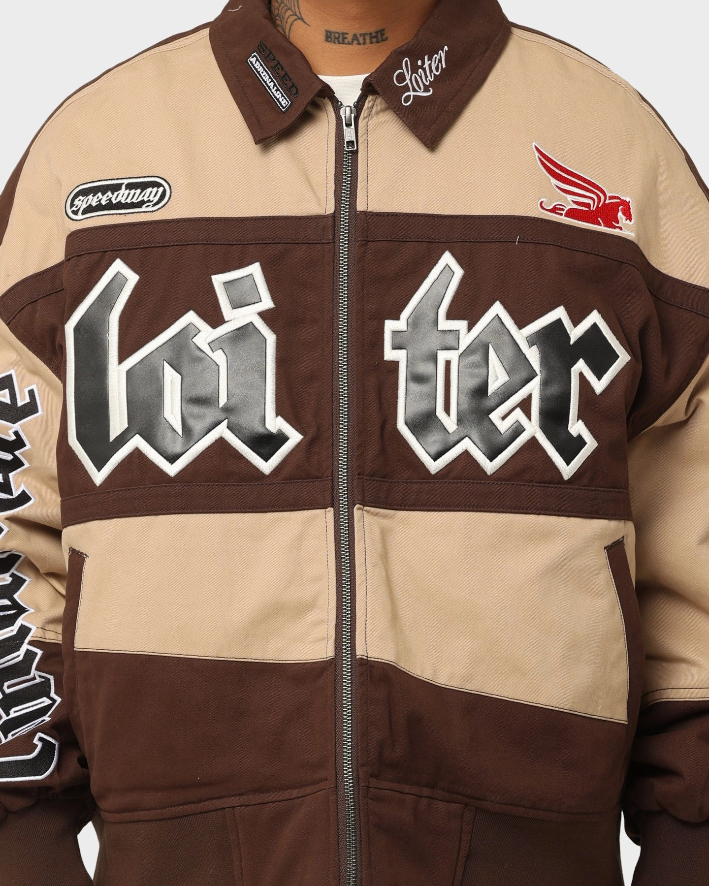 Loiter Drift Circuit Jacket Mocha color fast