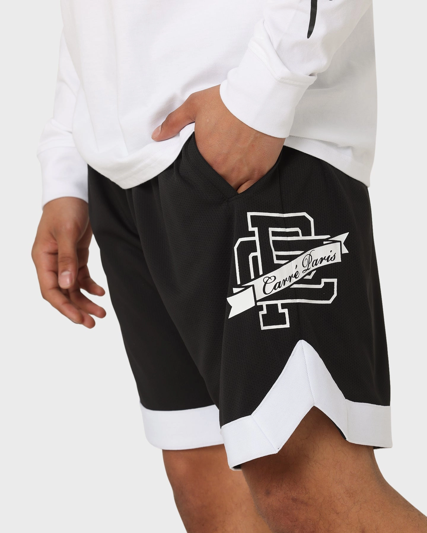 TearResistantBuild Carr?? Team Paris Basketball Shorts Black