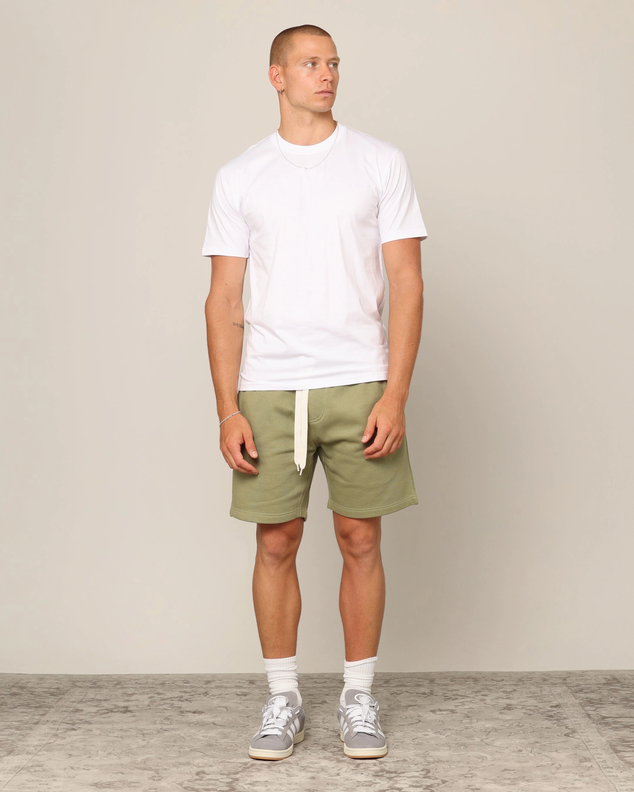 Cozy Layer Stylish Design Carr?? Blanc Form T-Shirt White