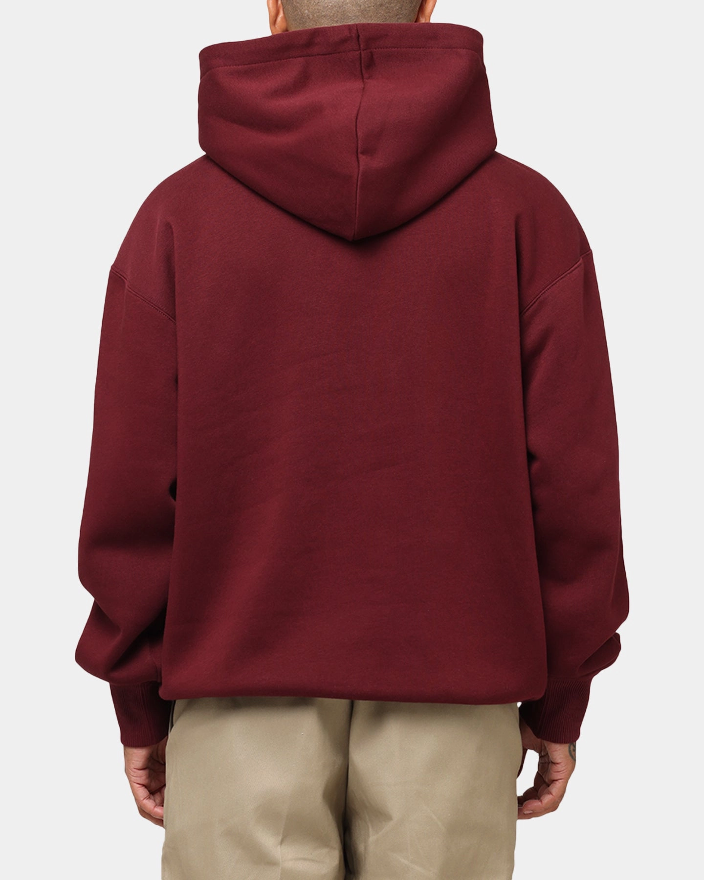 Low Profile Hood Hidden Pocket Compartments Champion Rochester Graphic Hoodie Red