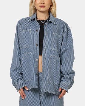 Hardware XXIII Striped Work Jacket Navy Stripe