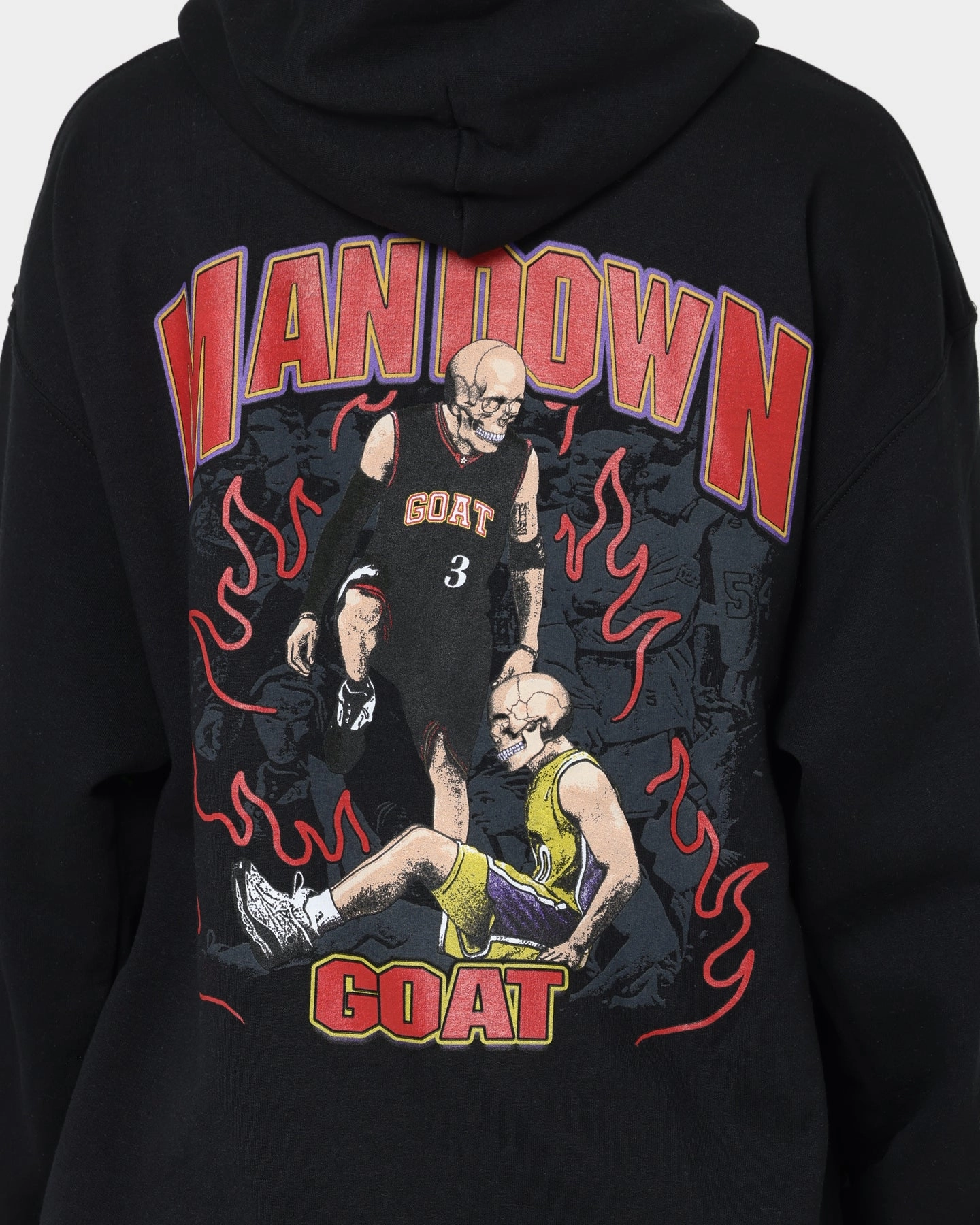 Goat Crew Man Down Hoodie Black Dual Zipper System