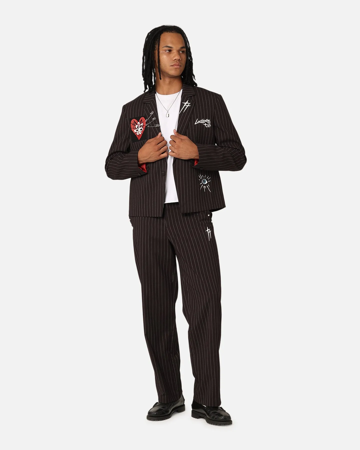 Daily Use Slim Profile Loiter Heartache Blazer Pinstripe