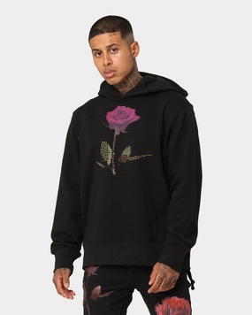 FleeceBacking Ksubi Pixel Flower Kash Hoodie Jet Black