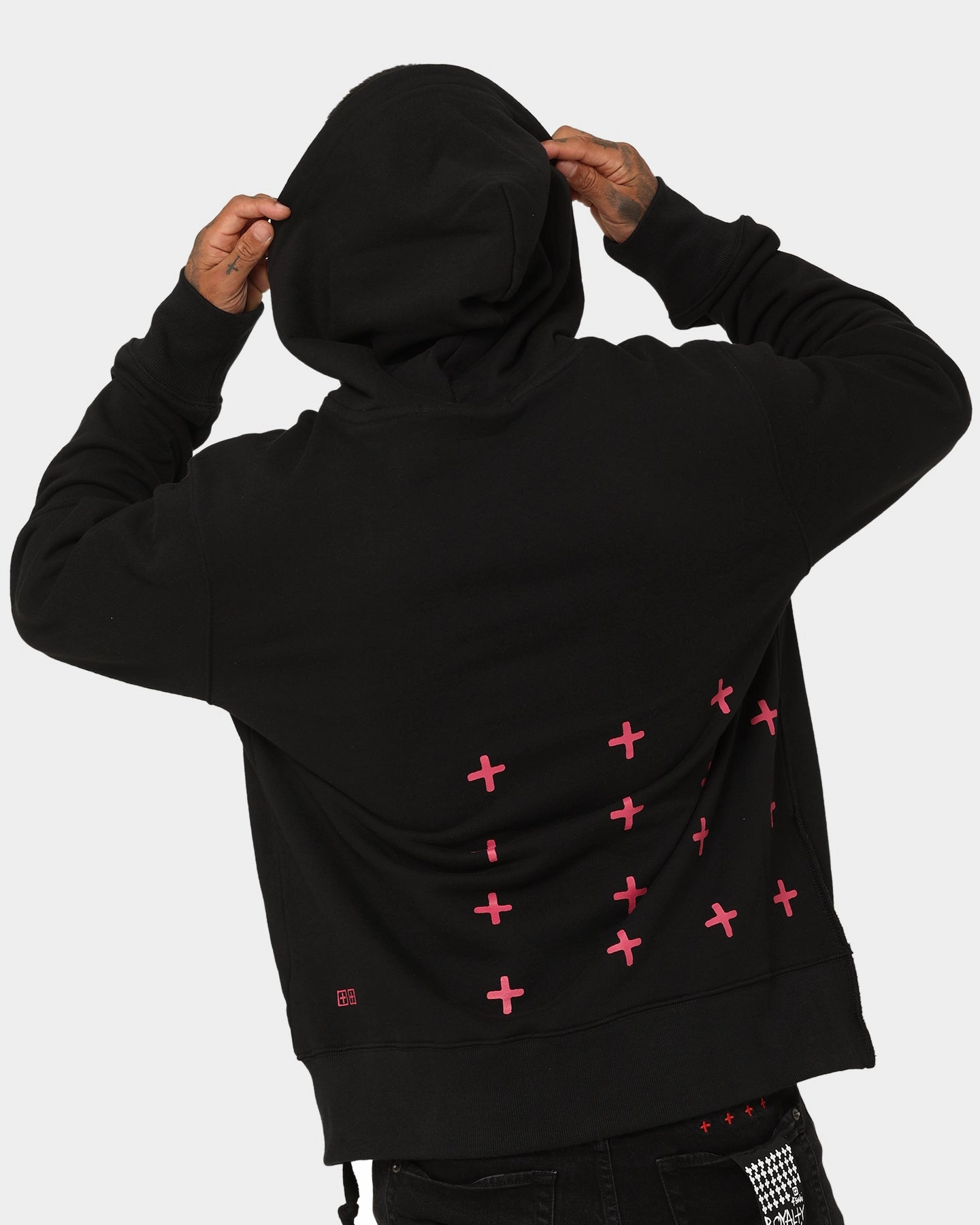 AbrasionResistant Moisture Wicking Layer Ksubi Pixel Flower Kash Hoodie Jet Black