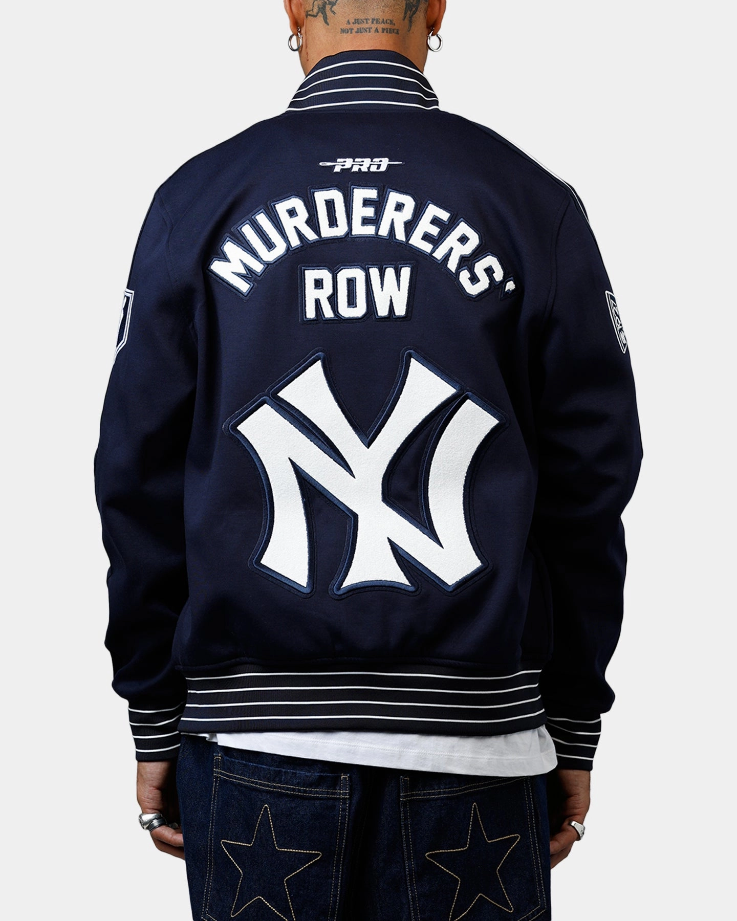 suitable for air sports Pro Standard New York Yankees Double Knit Jacket Navy
