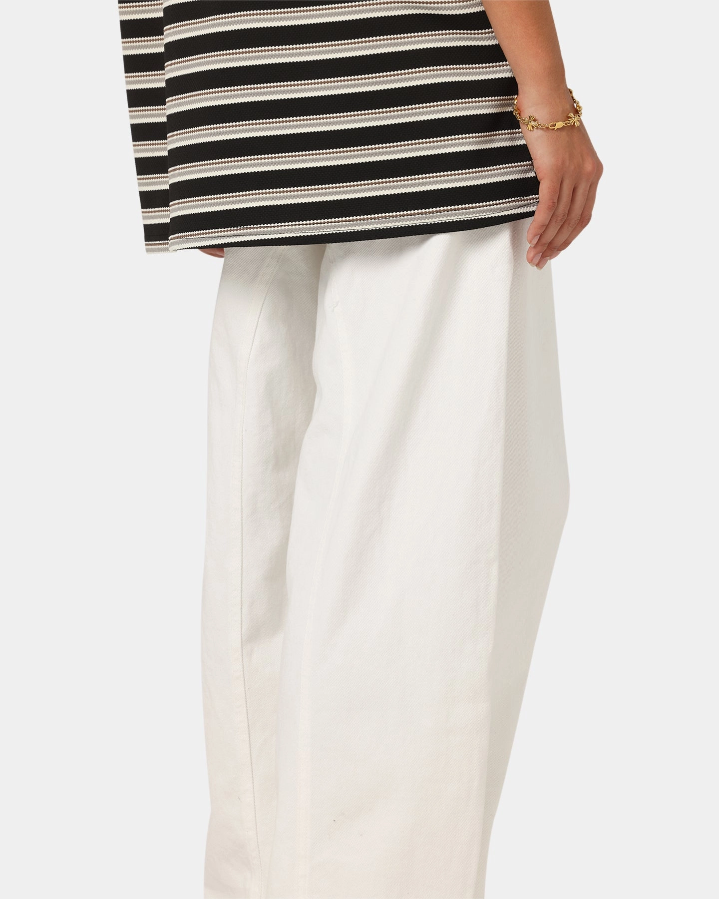 Date Night Loose Vintage Lover Casual Movement XXIII Balloon Jeans Off White