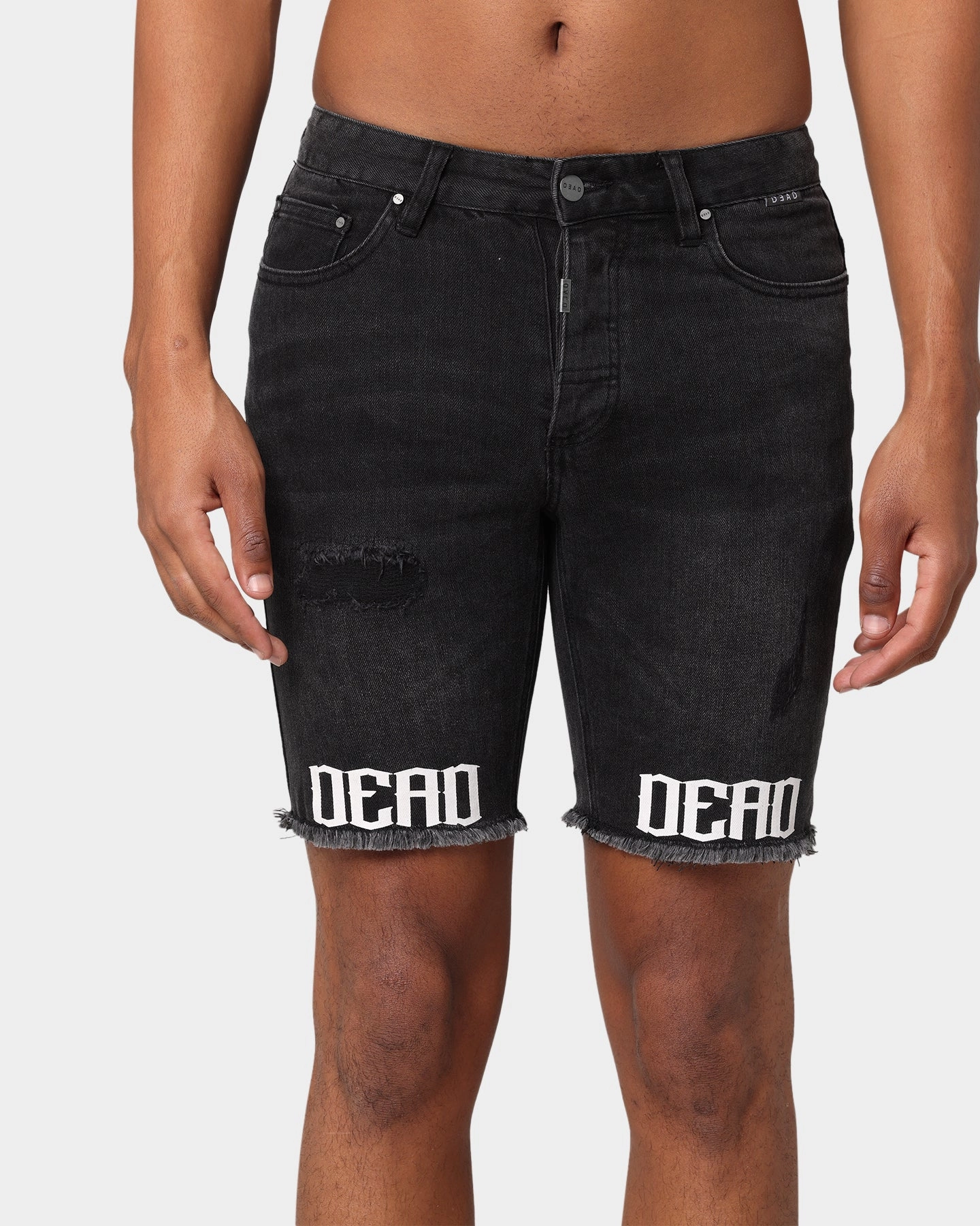 Yoga wear Underwear Dead Studios Destroy Denim Short Washed Black