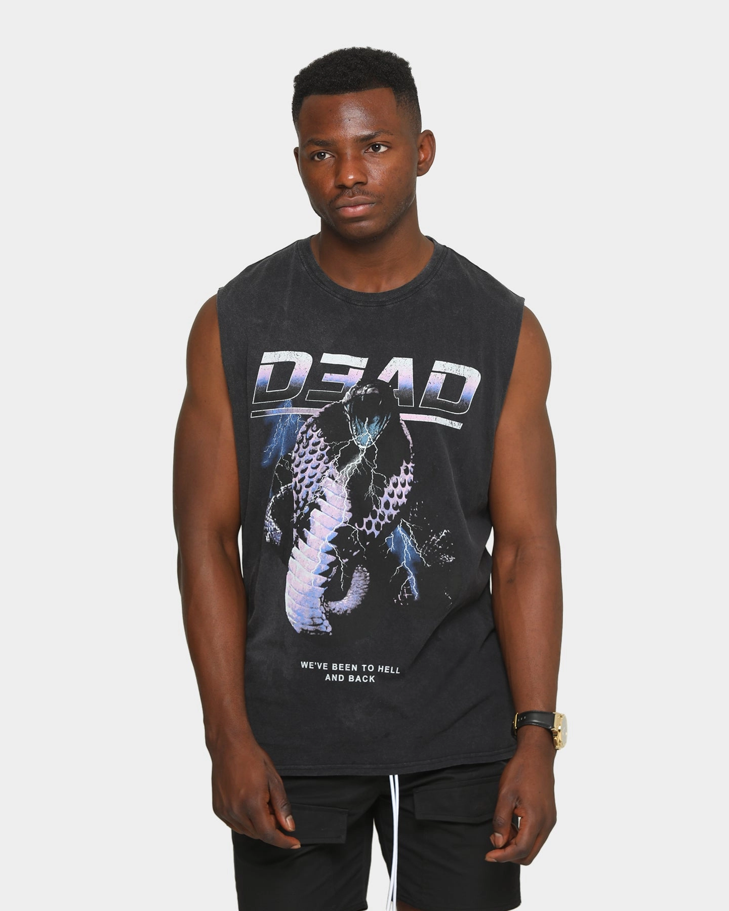Kids clothing Dead Studios Men's Snake Pit Muscle Shirt Black