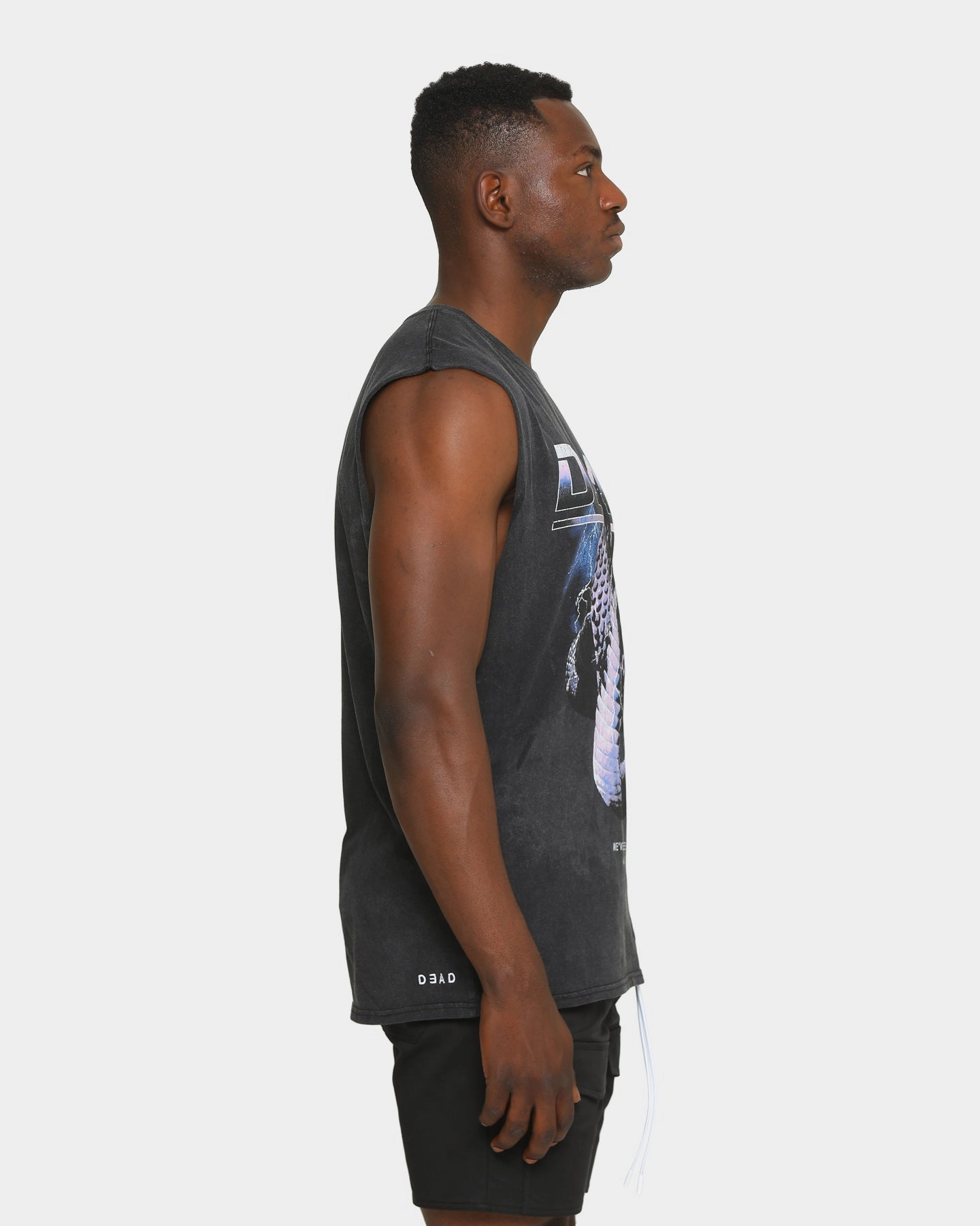 Dead Studios Men's Snake Pit Muscle Shirt Black Day-to-Night Look Fashionable Ease