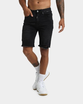 Dead Studios Riot Denim Shorts Washed Black Playful Style