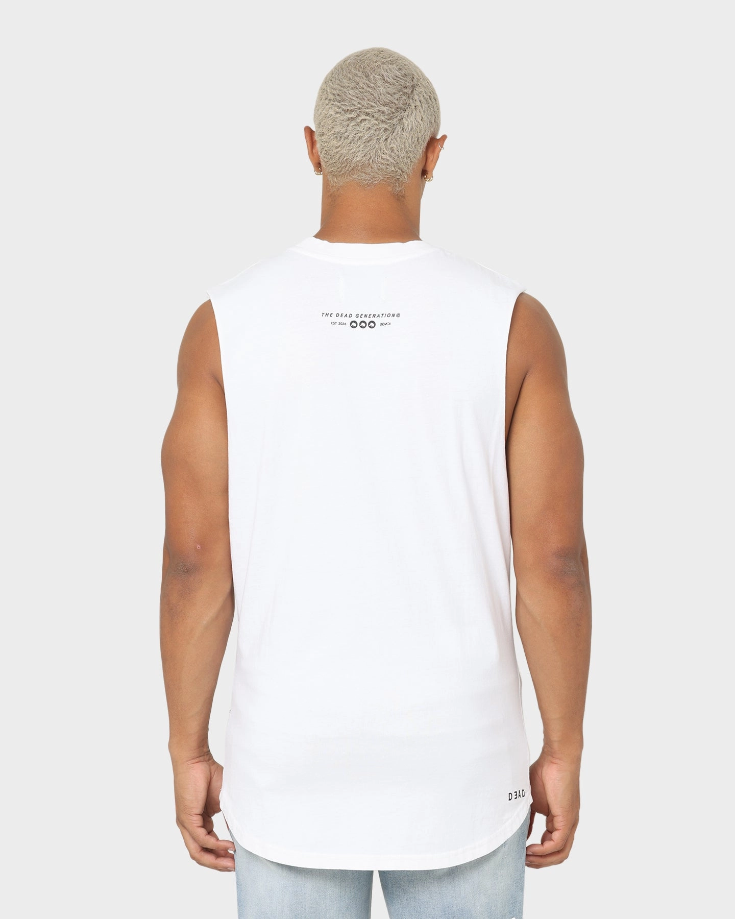 Dead Studios Till We Ride Muscle T-Shirt White/Black Limited Edition