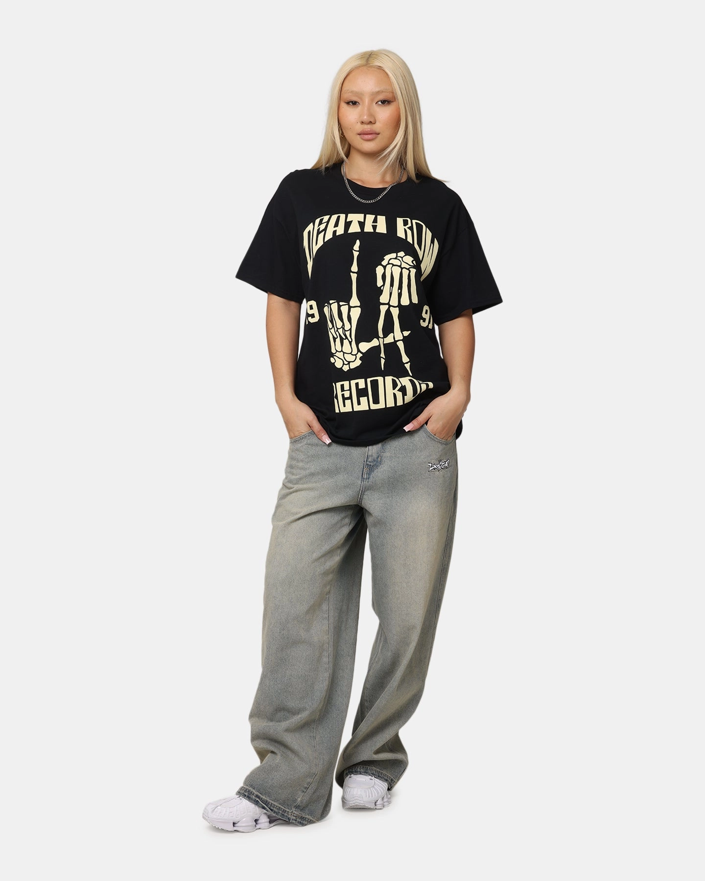Deathrow Records LA 91 Bones T-Shirt Black Sporty Vibe