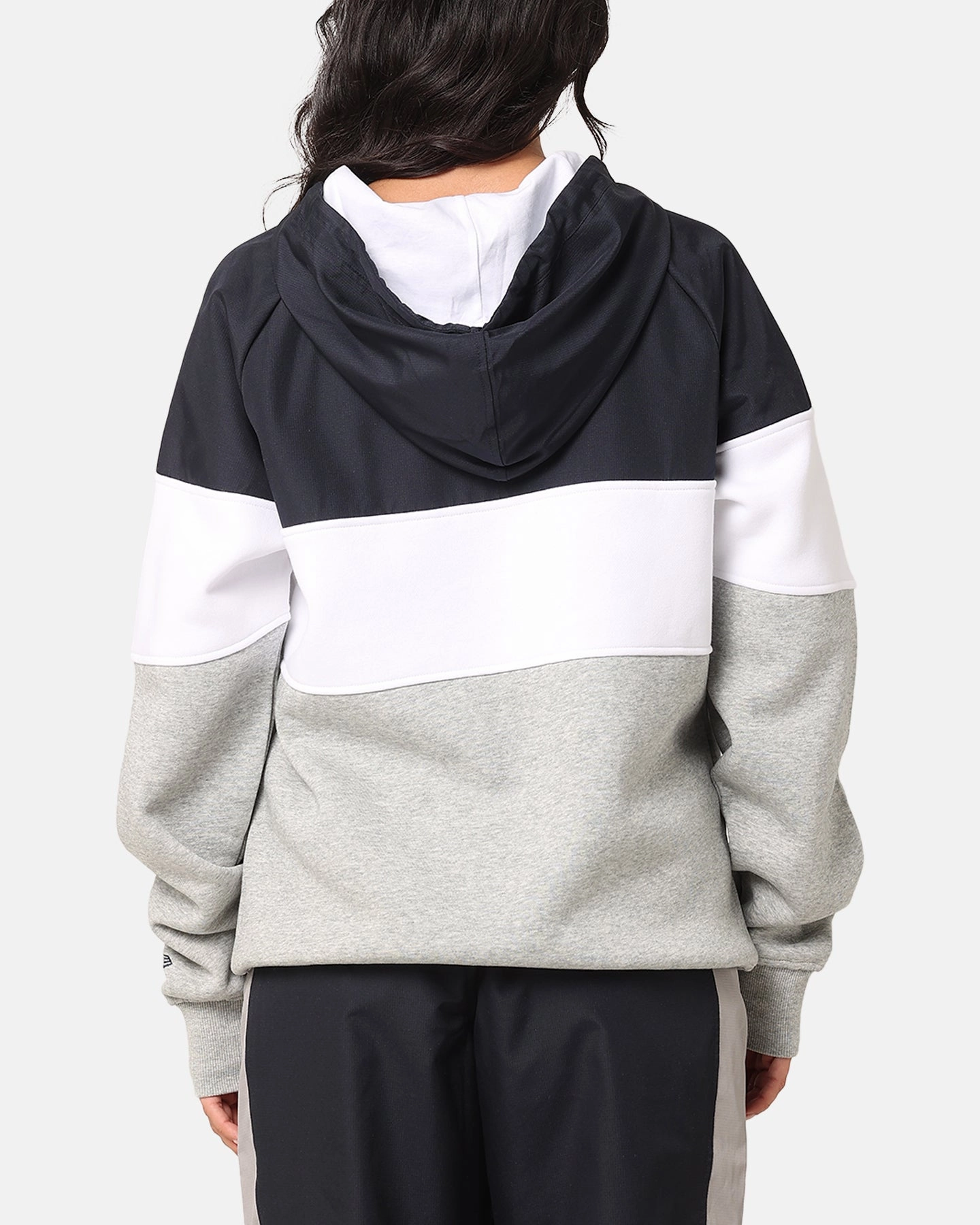 New Era New York Yankees Quarter Zip Hoodie Navy Adjustable Drawstring Waist