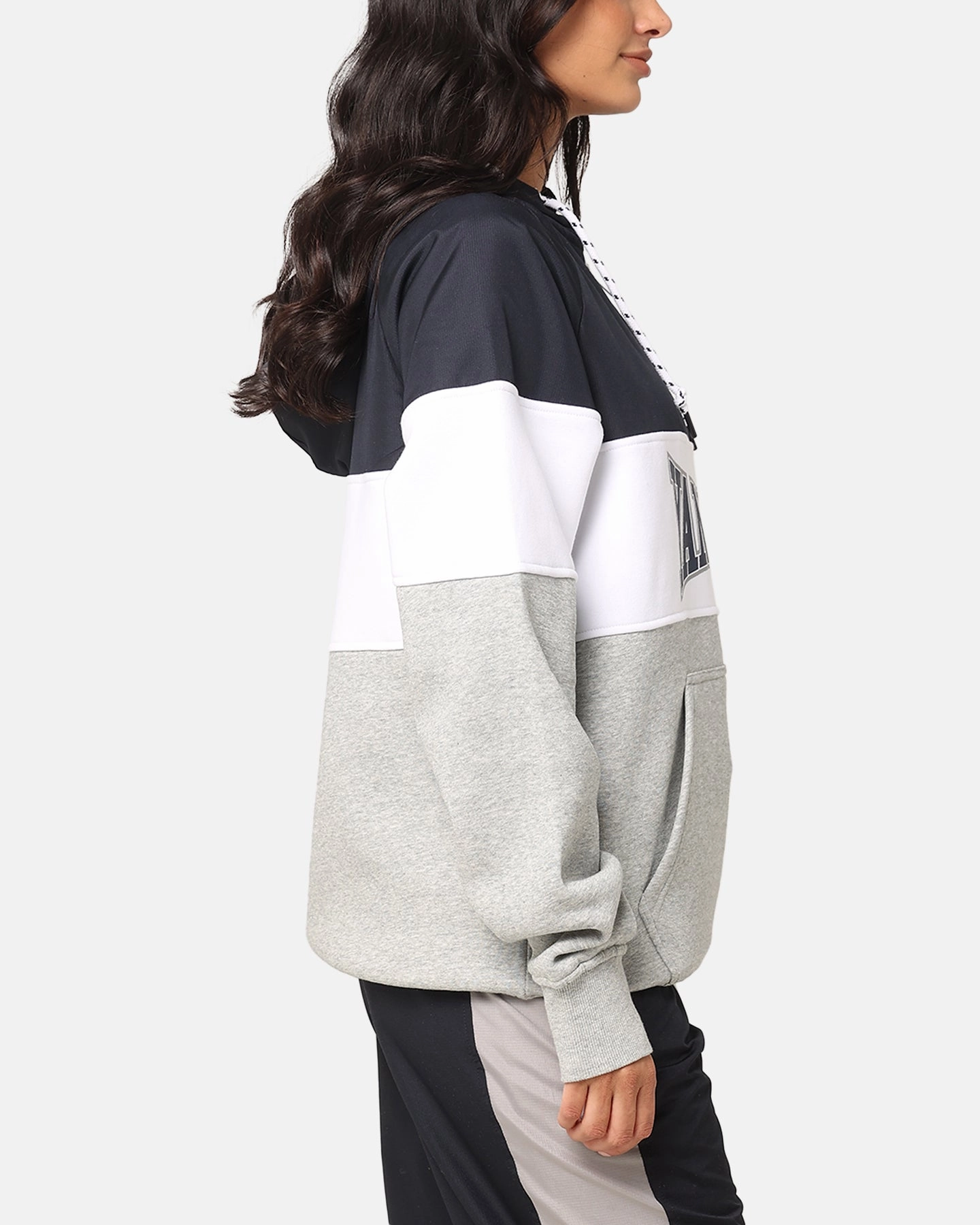 New Era New York Yankees Quarter Zip Hoodie Navy Wrinkle Resistant Material DurableShell