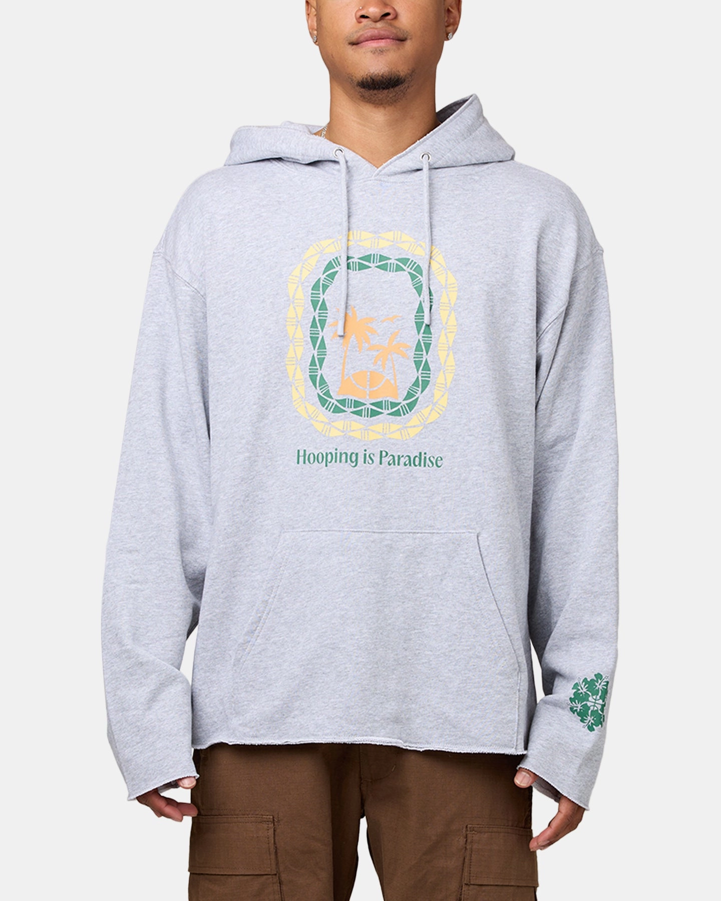Toothpaste Overtime Paradise Palms Hoodie Grey