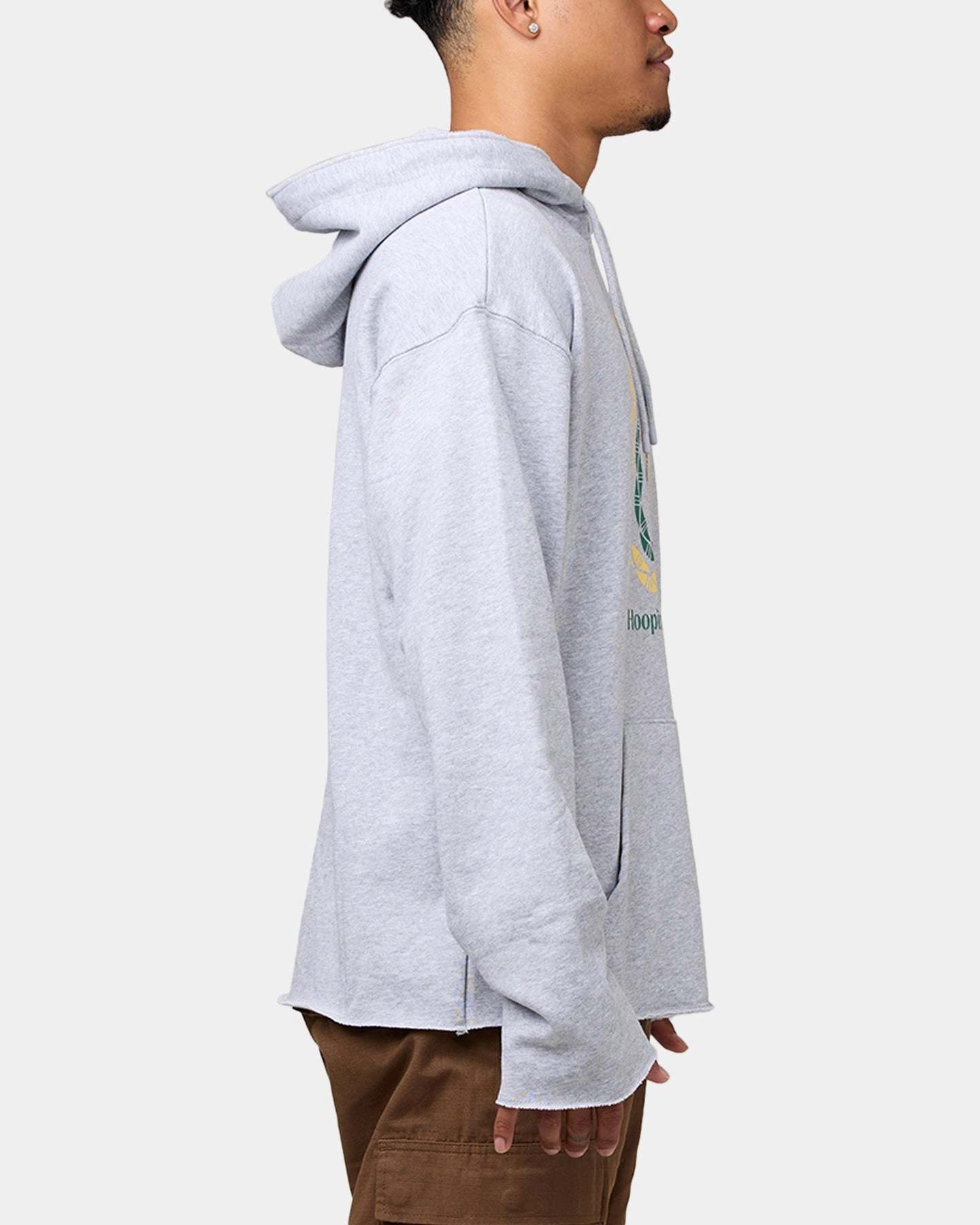 Overtime Paradise Palms Hoodie Grey Time Occasion